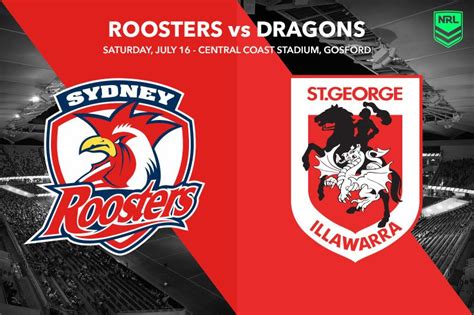 roosters vs dragons odds